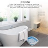 image:imageHoMedics Compact Pro Spa Collapsible Footbath with Heat Maintenance Vibration Massage ACUNode Surface Improves Circulation Soothe Tired Muscles Tub for Easy Storage Blue and White