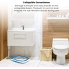 image:imageHoMedics Compact Pro Spa Collapsible Footbath with Heat Maintenance Vibration Massage ACUNode Surface Improves Circulation Soothe Tired Muscles Tub for Easy Storage Blue and White
