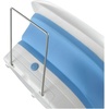 image:imageHoMedics Compact Pro Spa Collapsible Footbath with Heat Maintenance Vibration Massage ACUNode Surface Improves Circulation Soothe Tired Muscles Tub for Easy Storage Blue and White