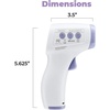 image:imageHoMedics NonContact Infrared Forehead Thermometer Clinically Proven Fast Accurate Results HighFever Alert with 4in1 Readings1 Count Pack of 1