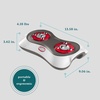 image:imageHoMedics Shiatsu Deluxe Foot Massager with Heat 4 Rotational Heads 10 Massage Nodes Therapeutic Kneading amp Rolling Warming Massage