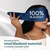 image:imageHomedics 100 Silk Sleep Mask Mulberry Silk Total Blackout Nonslip Grip Adjustable Strap for Custom Fit Hand Washable Comfortable for Travel amp Home  Midnight BlueMidnight