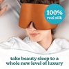 image:imageHomedics 100 Silk Sleep Mask Mulberry Silk Total Blackout Nonslip Grip Adjustable Strap for Custom Fit Hand Washable Comfortable for Travel amp Home  Midnight BlueSunset