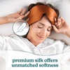 image:imageHomedics 100 Silk Sleep Mask Mulberry Silk Total Blackout Nonslip Grip Adjustable Strap for Custom Fit Hand Washable Comfortable for Travel amp Home  Midnight BlueSunset