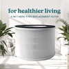 image:imageHomedics 2in1 Air Purifier amp Evaporative Humidifier for Large Rooms  HEPA Air Cleaner Filtered Humidification Digital Air Quality Sensor Auto Mode Tower Design for Home No Visible MistFilter Replacement