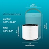 image:imageHomedics 3in1 True HEPA Replacement Filter Air Purifier Filter  Activated Carbon Filter Dust Remover Air Cleaner Remove Household Odors Remove Pet Odors72 x 72 x 63
