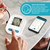 image:imageHomedics 500 Series Bluetooth Upper Arm Blood Pressure Monitor for Home Use  Voice Out Guide Smart Measure Irregular Heartbeat Detection 2 Users 120 Memories Each