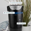 image:imageHomedics 5in1 UVC Air Purifier  360Degree HEPA Filter for 1593 Sq Ft  Extra Large Air Purifiers for Bedroom and Home Essential Oil Pads BuiltIn Timer 5 Speed Settings for Large Rooms WhiteBlack