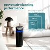 image:imageHomedics 5in1 UVC Air Purifier  360Degree HEPA Filter for 1593 Sq Ft  Extra Large Air Purifiers for Bedroom and Home Essential Oil Pads BuiltIn Timer 5 Speed Settings for Large Rooms WhiteBlack