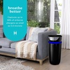 image:imageHomedics 5in1 UVC Air Purifier  360Degree HEPA Filter for 1593 Sq Ft  Extra Large Air Purifiers for Bedroom and Home Essential Oil Pads BuiltIn Timer 5 Speed Settings for Large Rooms WhiteBlack