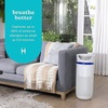 image:imageHomedics 5in1 UVC Air Purifier  Extra Large Air Purifiers for Bedroom and Home Essential Oil Pads BuiltIn Timer 5 Speed Settings for Large Rooms White  Renewed