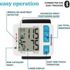 image:imageHomedics 700 Series Wrist Cuff Blood Pressure Monitor for Home Use  OneTouch Operation Accurate Results 2 Users with Bluetooth Wireless Technology to The Homedics Health App SmartWhite Smart