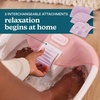 image:imageHomedics Bubble Bliss Deluxe Footbath Gift Set Maintain Heat Foot Spa  Invigorating Bubbles 3 Massage Attachments Pumice Stone Moisturizing Heel Socks amp Splash Guard for Ultimate RelaxationPink