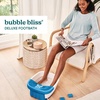 image:imageHomedics Bubble Bliss Deluxe Footbath Gift Set Maintain Heat Foot Spa  Invigorating Bubbles 3 Massage Attachments Pumice Stone Moisturizing Heel Socks amp Splash Guard for Ultimate RelaxationBlue