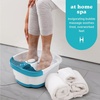 image:imageHomedics Bubble Mate Foot Spa Toe Touch Controlled Foot Bath  with Invigorating Bubbles and Splash Proof Raised Massage Nodes and Removable Pumice Stone