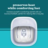 image:imageHomedics Collapsible Foot Spa with Heat Bubbles amp Vibration Massage  Foot Bath Safe for Bath Salts Portable Pedicure Spa Deep Soak Basin Adjustable Temperature Easy Storage