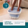 image:imageHomedics Collapsible Foot Spa with Heat Bubbles amp Vibration Massage  Foot Bath Safe for Bath Salts Portable Pedicure Spa Deep Soak Basin Adjustable Temperature Easy Storage
