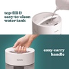 image:imageHomedics Cool Mist Humidifiers for Bedroom Home Nursery Office Plants   Total Comfort UVC Ultrasonic Humidifier Leak Resistant Design 097 Gallon Tank 35 Hour Run Time Quiet Night Light