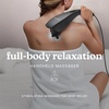 image:imageHomedics Deep Tissue Percussion Massager with 3 Speeds 5 Attachments and Long Handle for HardtoReach Areas