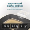 image:imageHomedics Digital Bathroom Scale MotionSensing Ambient Center Illumination  Sleek Tempered Glass HighPrecision Weight Measurement Up to 400 lbs Sustainable Design WhiteBlack