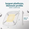 image:imageHomedics Digital Bathroom Scale MotionSensing Ambient Center Illumination  Sleek Tempered Glass HighPrecision Weight Measurement Up to 400 lbs Sustainable Design WhiteWhite