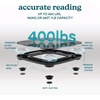 image:imageHomedics Digital Bathroom Scale MotionSensing Ambient Center Illumination  Sleek Tempered Glass HighPrecision Weight Measurement Up to 400 lbs Sustainable Design WhiteBlack