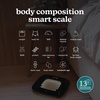 image:imageHomedics Digital Bathroom Scale MotionSensing Ambient Center Illumination  Sleek Tempered Glass HighPrecision Weight Measurement Up to 400 lbs Sustainable Design WhiteBlack
