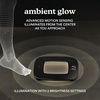 image:imageHomedics Digital Bathroom Scale MotionSensing Ambient Center Illumination  Sleek Tempered Glass HighPrecision Weight Measurement Up to 400 lbs Sustainable Design WhiteBlack