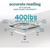 image:imageHomedics Digital Bathroom Scale MotionSensing Ambient Center Illumination  Sleek Tempered Glass HighPrecision Weight Measurement Up to 400 lbs Sustainable Design WhiteWhite