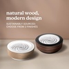 image:imageHomedics Drift 10 Wood Sand Table Zen Stress Relief Black Walnut  App Controlled Moving Sand Art for DeskBlack Walnut