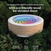 image:imageHomedics Drift 10 Wood Sand Table Zen Stress Relief Black Walnut  App Controlled Moving Sand Art for DeskWhite Ash