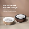 image:imageHomedics Drift 10 Wood Sand Table Zen Stress Relief Black Walnut  App Controlled Moving Sand Art for DeskWhite Ash
