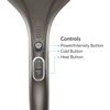 image:imageHomedics Dual Temp Handheld Percussion Massage 5 Speed Settings 3 Interchangeable Nodes Hot or Cold Massage Sports Recovery Muscle Kneading for Your Back Shoulders Legs Head amp Neck
