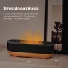 image:imageHomedics Fireside Ultrasonic Humidifier 026Gal Visible FlameEffect  Medium Rooms Cool Mist 026Gal TopFill Tank Dry Air Relief at Home Breathe amp Sleep Better Aromatherapy