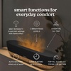 image:imageHomedics Fireside Ultrasonic Humidifier 026Gal Visible FlameEffect  Medium Rooms Cool Mist 026Gal TopFill Tank Dry Air Relief at Home Breathe amp Sleep Better Aromatherapy