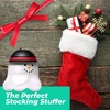 image:imageHomedics Holly Jolly Mini Massager Handheld Cordless Portable and Vibrating for Neck Back Legs Shoulder and Body Snowman