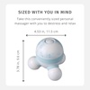 image:imageHomedics Marbelous Mini Massager Vibration Massage with Comfort Grip Batteries Included Blue