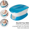 image:imageHomedics Paraffin Wax Machine for Hands Therapy  Hypoallergenic Hot Wax Hand Therapy Machine to Soothe and Moisturize Hands  Includes 3 Pounds of Wax and 20 Hand LinersBlue