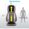 image:imageHomedics Perfect Touch Masseuse Heated Massage Cushion  App Controlled Adjustable Height 4 Massage Styles  Relief for Back Shoulder amp Neck  Shiatsu Rolling Percussion or Combination Massage