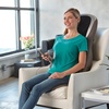 image:imageHomedics Perfect Touch Masseuse Heated Massage Cushion  App Controlled Adjustable Height 4 Massage Styles  Relief for Back Shoulder amp Neck  Shiatsu Rolling Percussion or Combination Massage