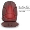 image:imageHomedics Portable Back Massage Cushion Heated Vibrating Pad MultiSpeed Soft Fabric Lumbar amp Shoulder Kneading Beige