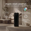 image:imageHomedics Portable Humidifier  Small Air Humidifiers Matte White  for Bedroom Plants Office Travel  Cool Mist Humidifiers ColorChanging Accent Light 2 Mist SettingsBlack