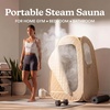 image:imageHomedics Portable Sauna  Collapsible Personal Steam Sauna  Stress Relief amp Muscle Relaxation Fast 1Min Setup Heats to 115F Up to 60 Min Session Compact Foldable Design