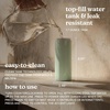 image:imageHomedics Portable Ultrasonic Humidifier USB Rechargeable Aromatherapy Cool Mist Humidifier with 77 oz EasyFill Tank Continuous amp Intermittent Mist 7Color Nightlight Auto Shutoff Green SageGreen Sage