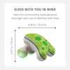 image:imageHomedics Ribbit Mini Handheld Massager Green Blue or Pink Color May Vary  Vibrating Electric Massager with Comfort Grip and LED Light Batteries Included Comes in variable colors1 Count Pack of 9