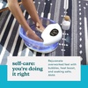 image:imageHomedics SaltNSoak Footbath with Heat Boost and Soaking Salt Starter Kit  4 Soothing Massage Rollers ToeTouch Controls Splash Guard Bubble Vibration Massage Bath Salt Dispenser LED Display