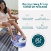 image:imageHomedics SaltNSoak Footbath with Heat Boost and Soaking Salt Starter Kit  4 Soothing Massage Rollers ToeTouch Controls Splash Guard Bubble Vibration Massage Bath Salt Dispenser LED Display