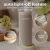 image:imageHomedics SereneScent Mini Fabric Rechargeable Waterless Diffuser Beige  Cordless Aromatherapy Device Use with SereneScent Oil 15ml Sold Separately Adjustable Mist Intensity amp Ambient LightBeige