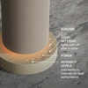 image:imageHomedics SereneScent Mini Fabric Rechargeable Waterless Diffuser Beige  Cordless Aromatherapy Device Use with SereneScent Oil 15ml Sold Separately Adjustable Mist Intensity amp Ambient LightBeige