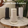 image:imageHomedics SereneScent Mini Fabric Rechargeable Waterless Diffuser Beige  Cordless Aromatherapy Device Use with SereneScent Oil 15ml Sold Separately Adjustable Mist Intensity amp Ambient LightGrey